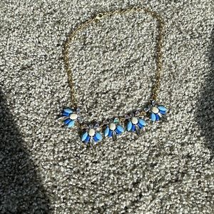 Jcrew blue bauble necklace